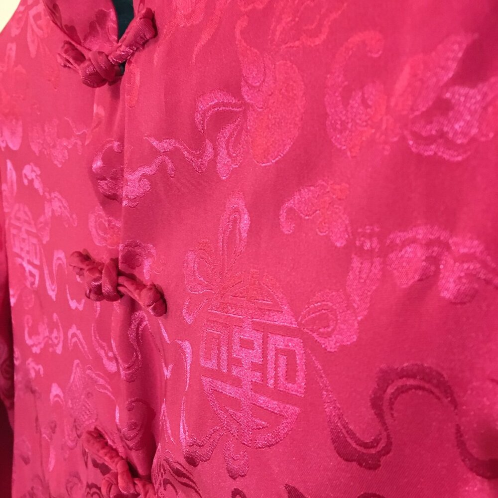 Reversible Mandarin Collar Jacket Frog Closure As… - image 8